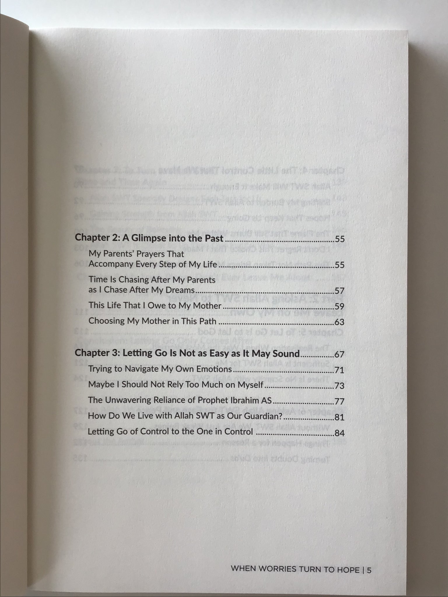 When Worries Turn to Hope