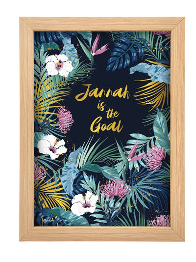 DG A4 Framed Print Art Jannah is the Goal