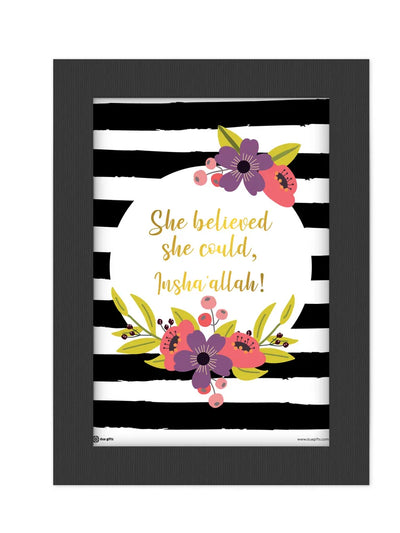 DG A5 Framed Print Art She Believed