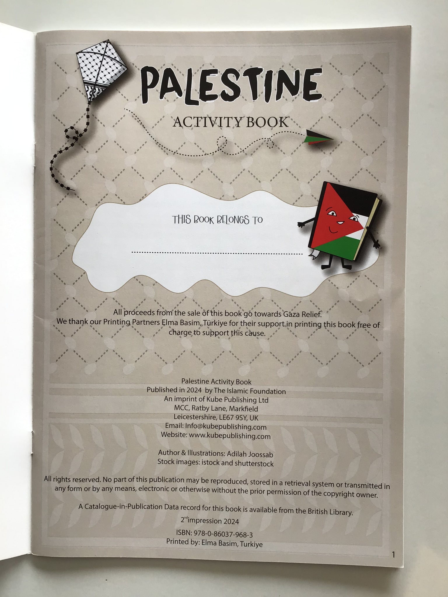 Palestine Activity Book