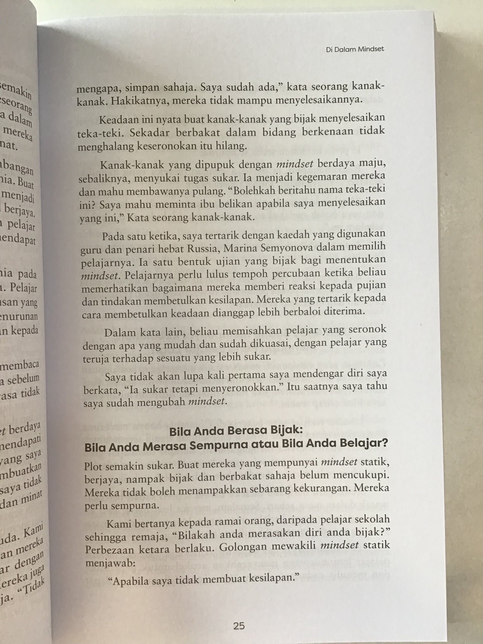 Mindset: The New Psychology of Success (Edisi BM)