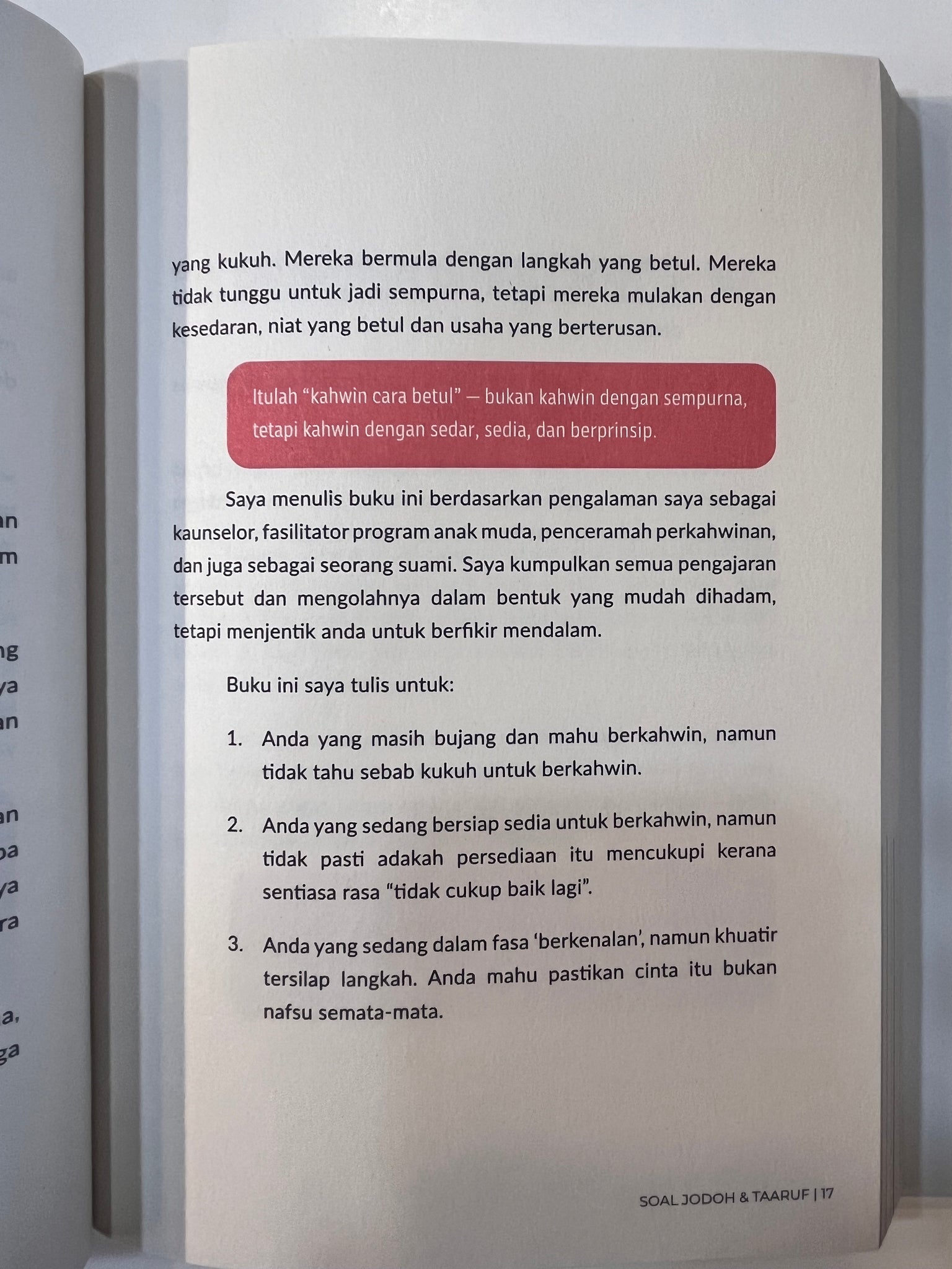 Soal Jodoh & Taaruf