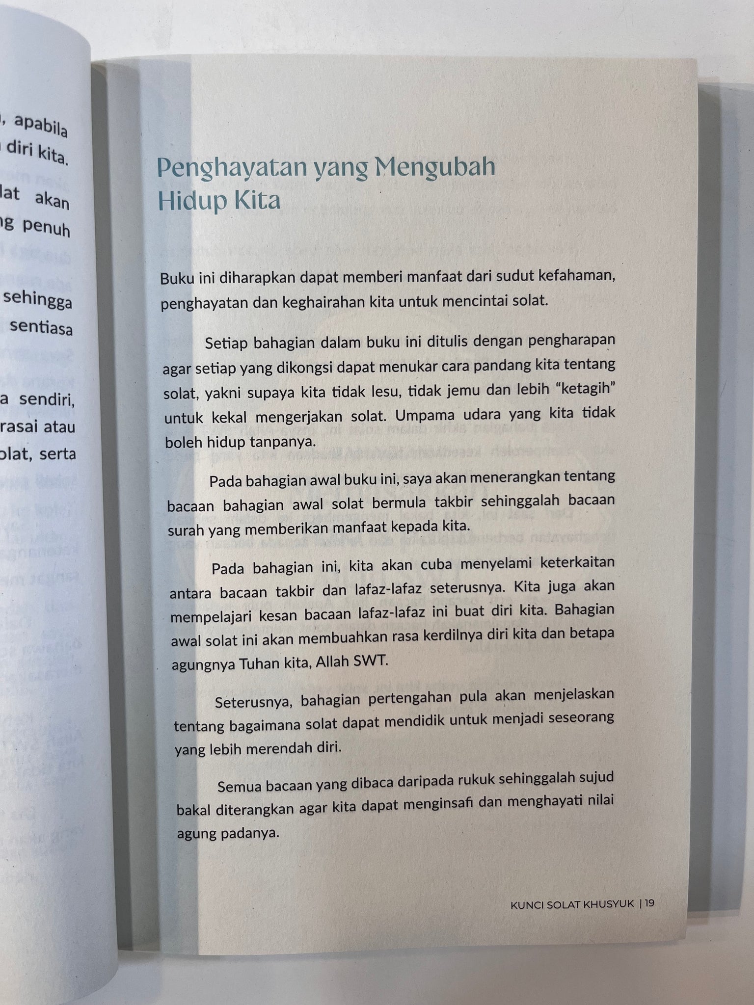 Kunci Solat Khusyuk : Hayati Makna Bacaan Dalam Solat
