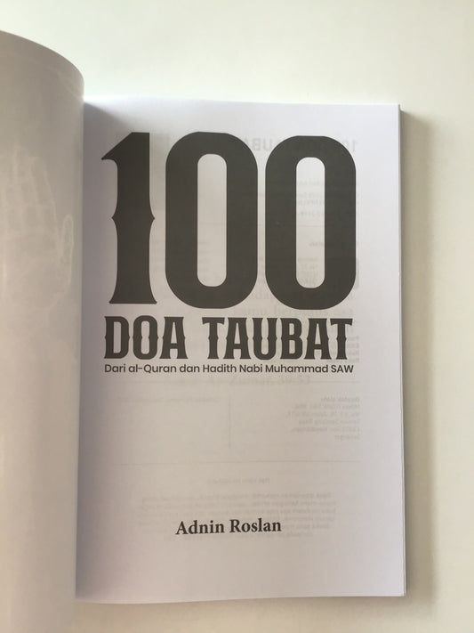 100 Doa Taubat Dari Al Quran dan Hadith Nabi Muhammad SAW