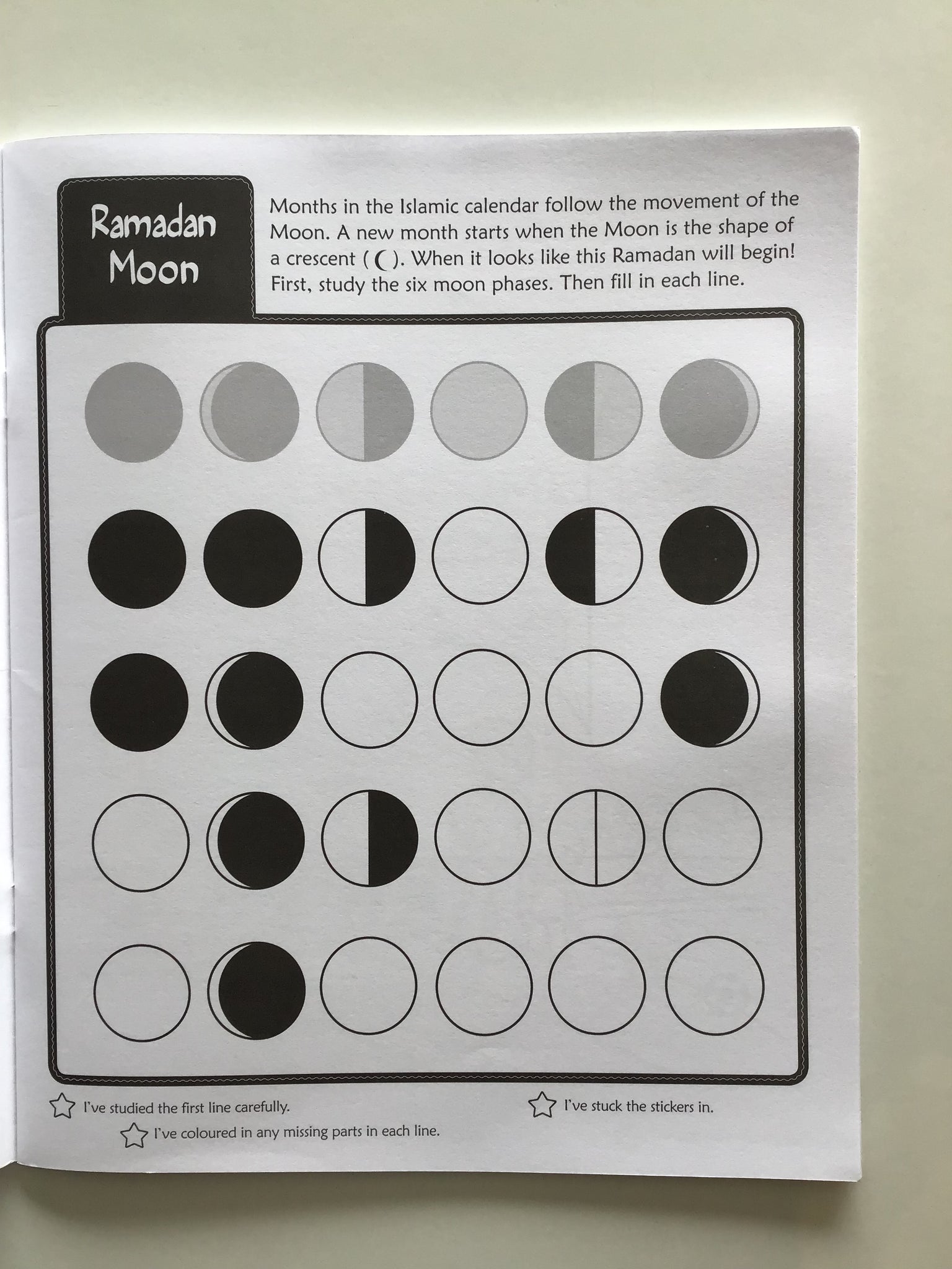 Ramadan and Fasting Activity Book