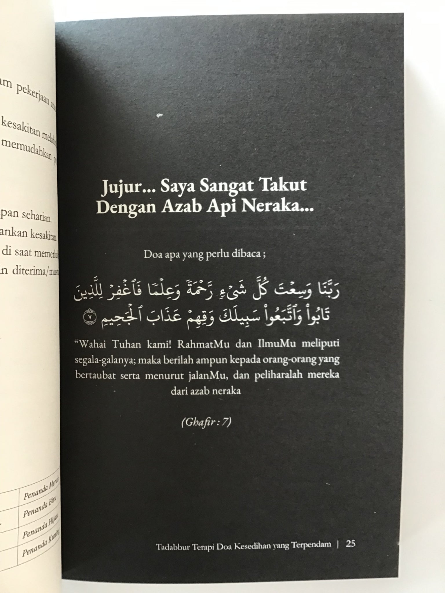 Tadabbur Terapi Doa Kesedihan Yang Terpendam