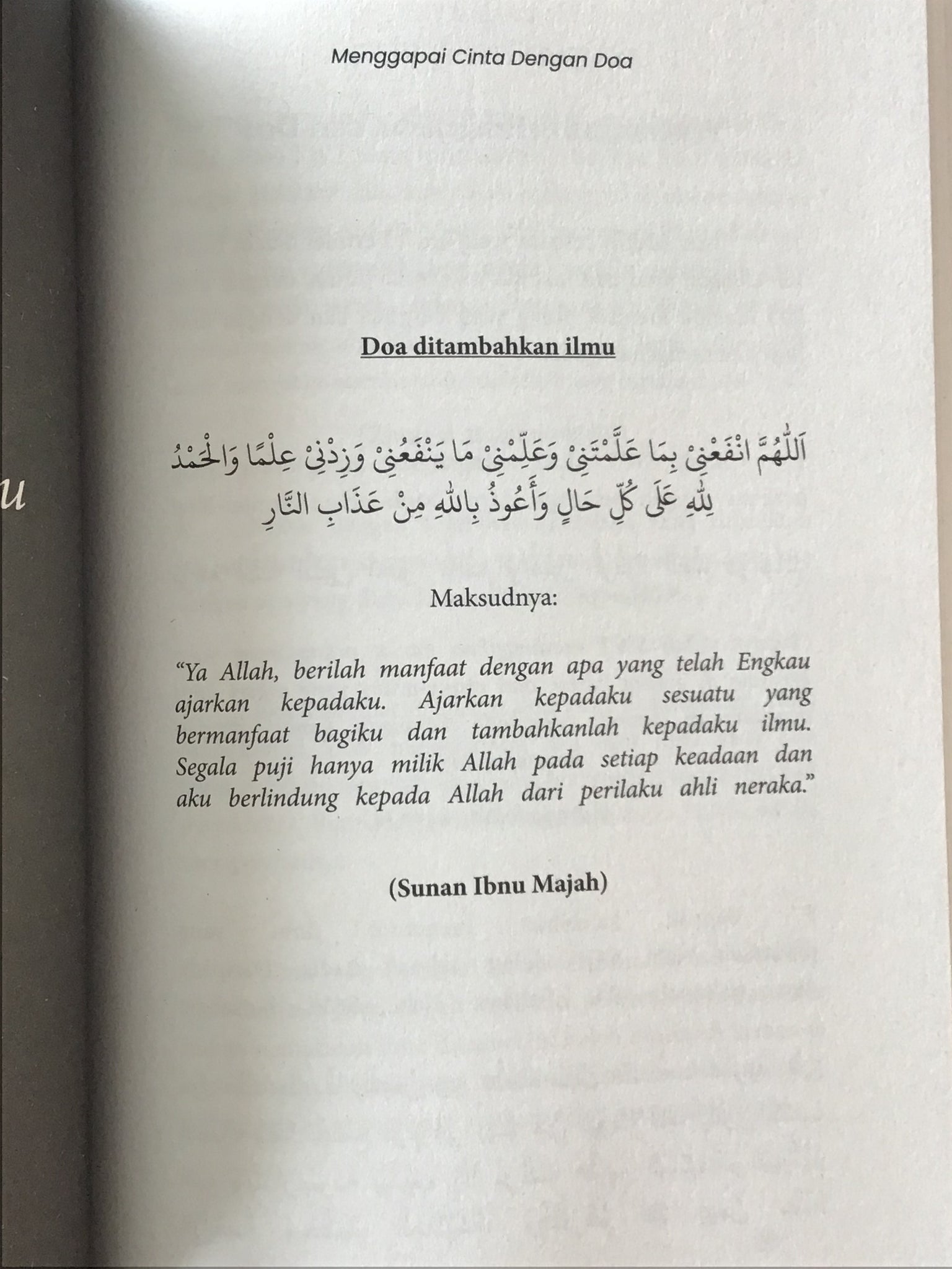 Menggapai Cinta Dengan Doa