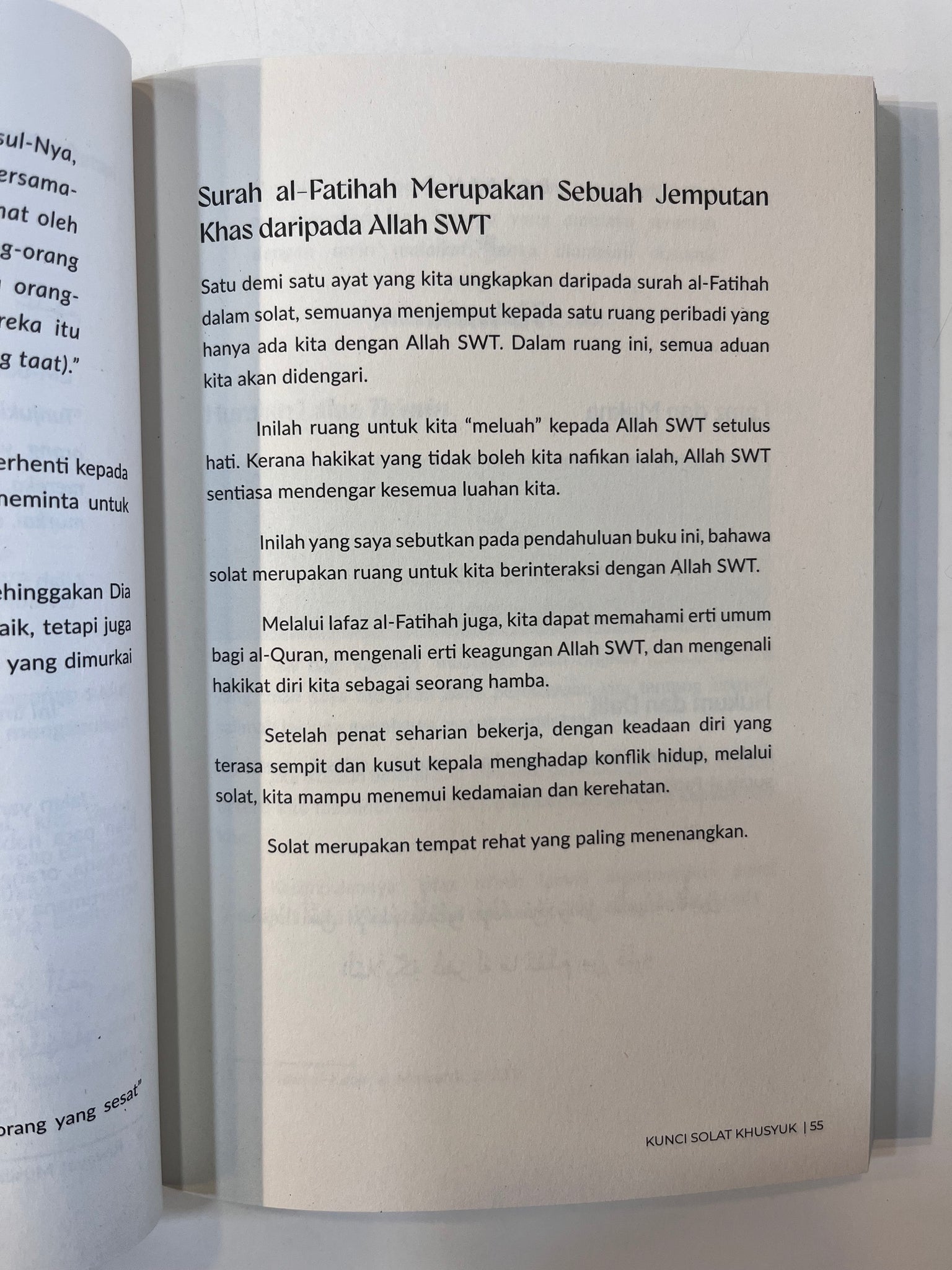 Kunci Solat Khusyuk : Hayati Makna Bacaan Dalam Solat