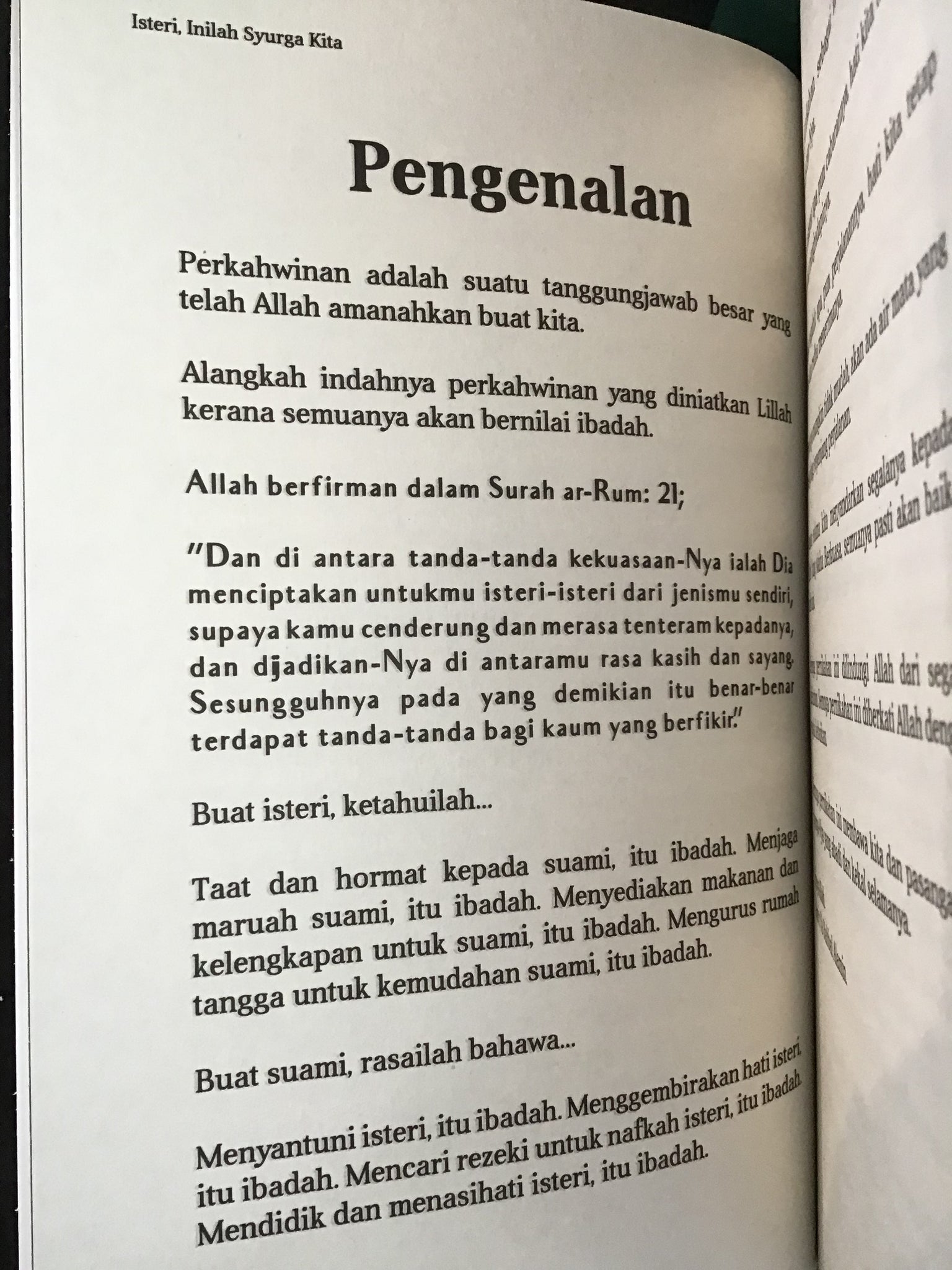 Isteri, Inilah Syurga Kita