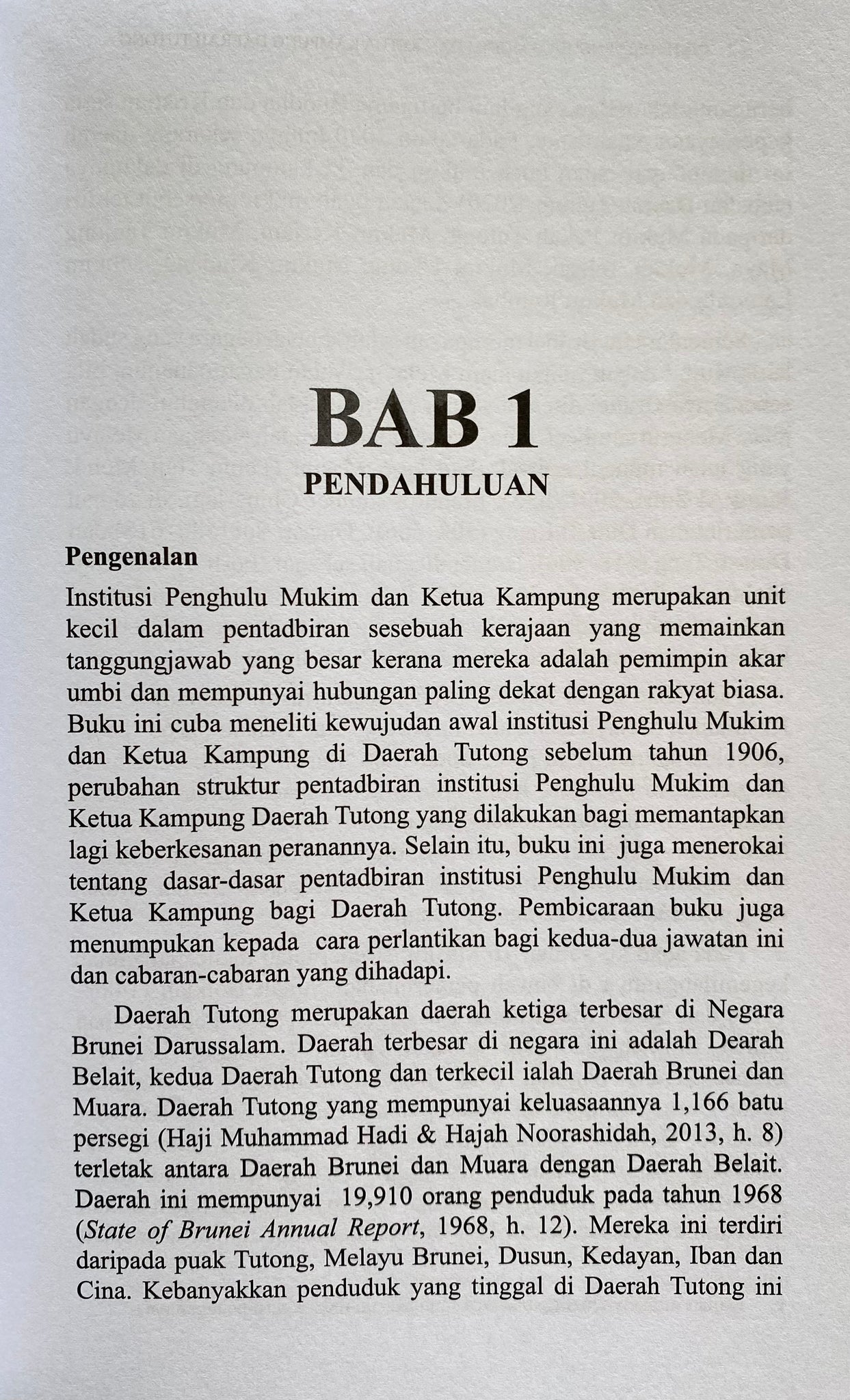 Institusi Penghulu Mukim dan Ketua Kampung Bagi Daerah Tutong dBookHaus