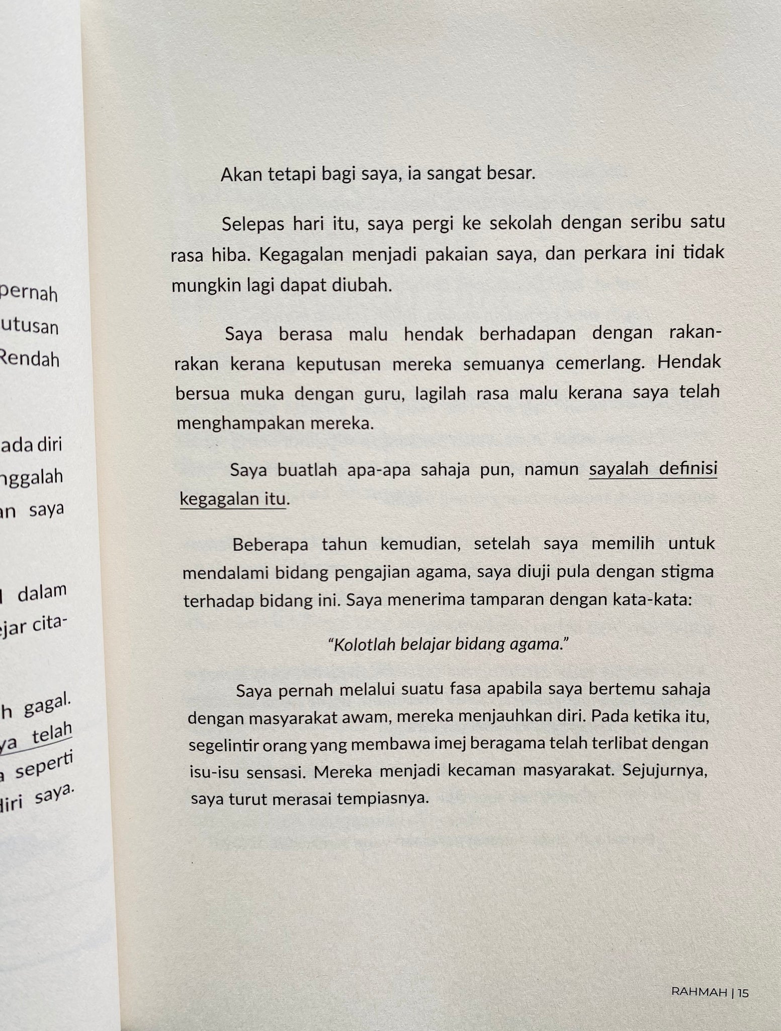 Rahmah: Bagaimana Menerima Ketidaksempurnaan Diri Dengan Merasai Keluasan Kasih Sayang Tuhan