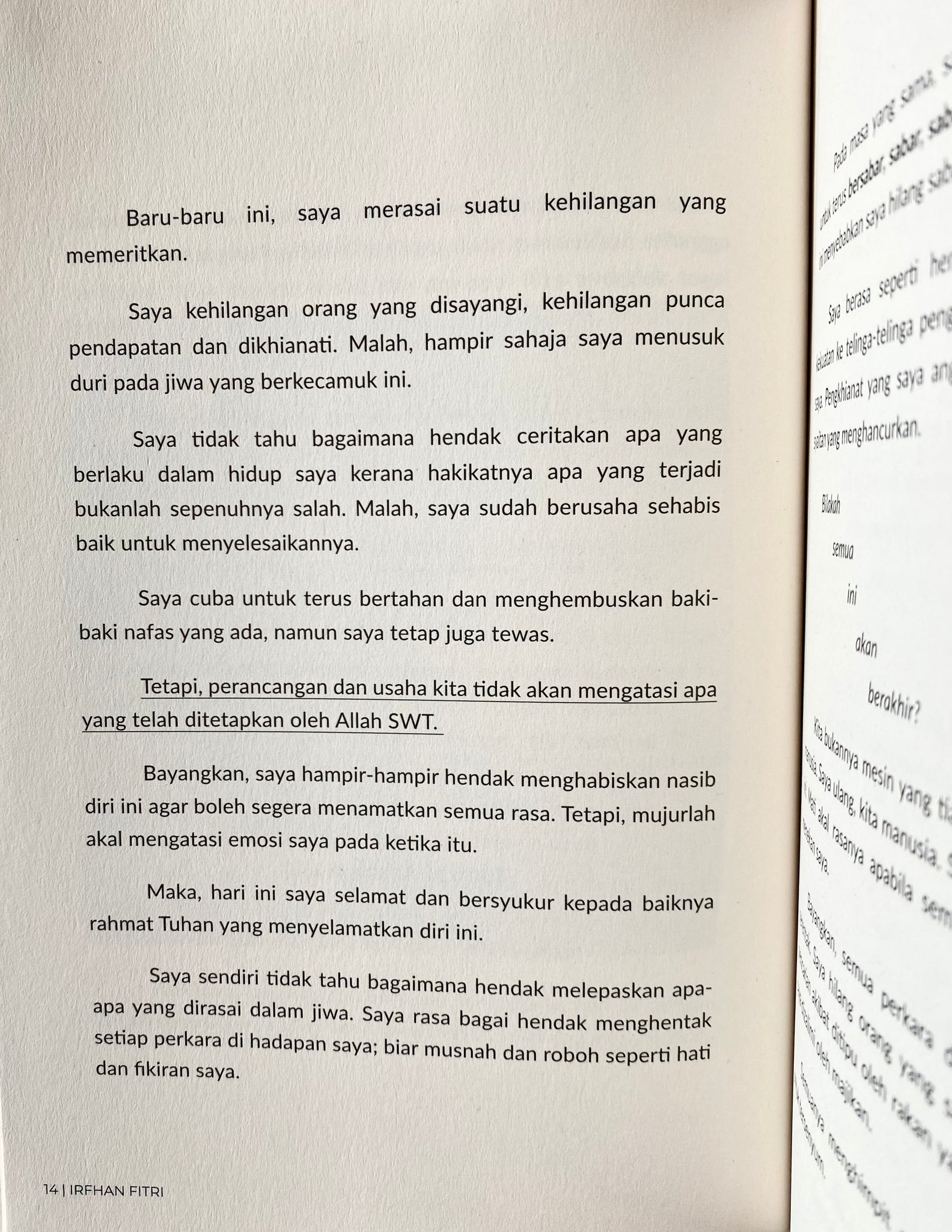 Redha: Memaknai Rasa Berserah Kepada Tuhan Tatkala Takdir Di Luar Kawalan