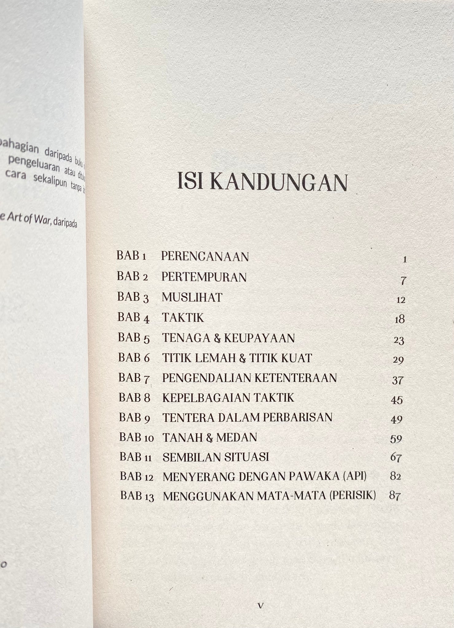 Seni Dalam Peperangan Sun Tzu