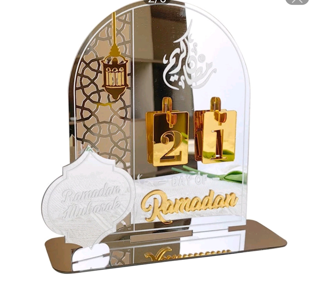 Acrylic Ramadan Countdown Calendar Dbookhaus