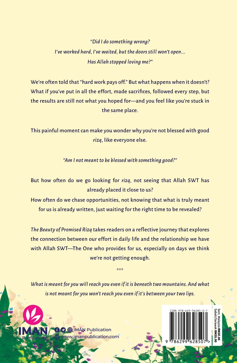 The Beauty of Promised Rizq