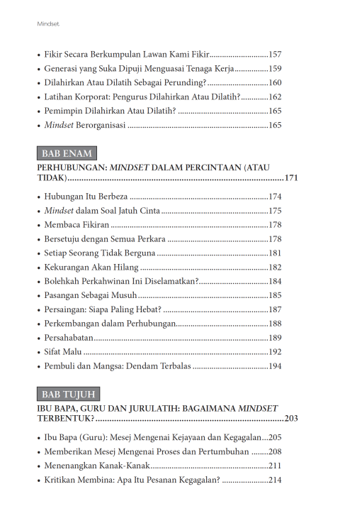 Mindset: The New Psychology of Success (Edisi BM)