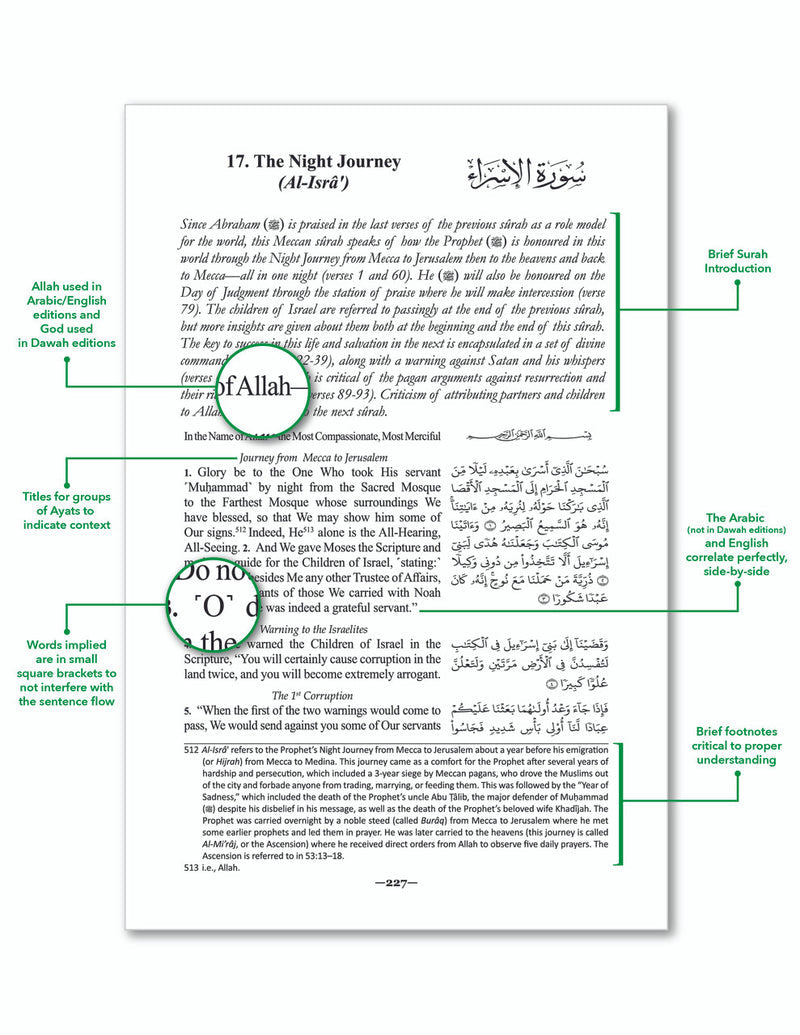 The Clear Quran English with Arabic Text (Softcover)