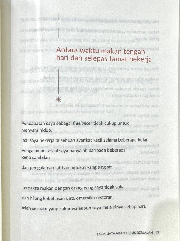 Esok, Saya Akan Terus Berjalan