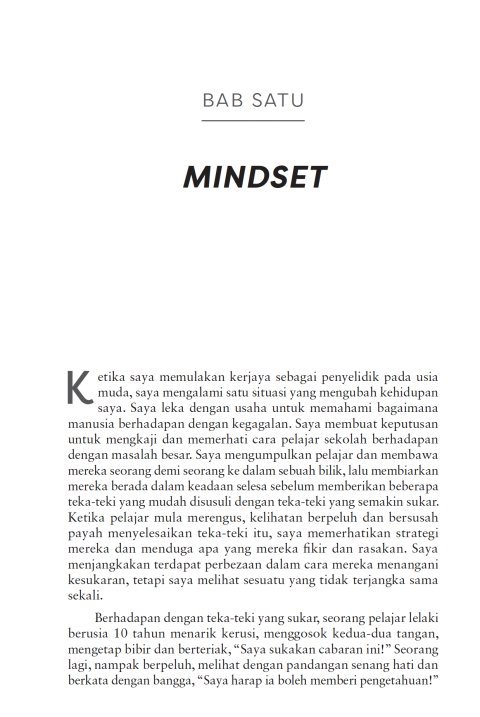 Mindset: The New Psychology of Success (Edisi BM)