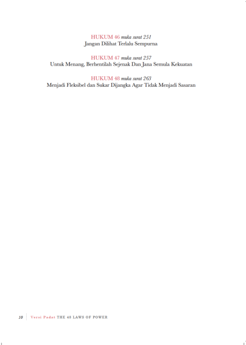 The 48 Laws of Power (Edisi BM Versi Padat)