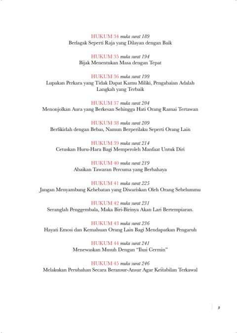 The 48 Laws of Power (Edisi BM Versi Padat)