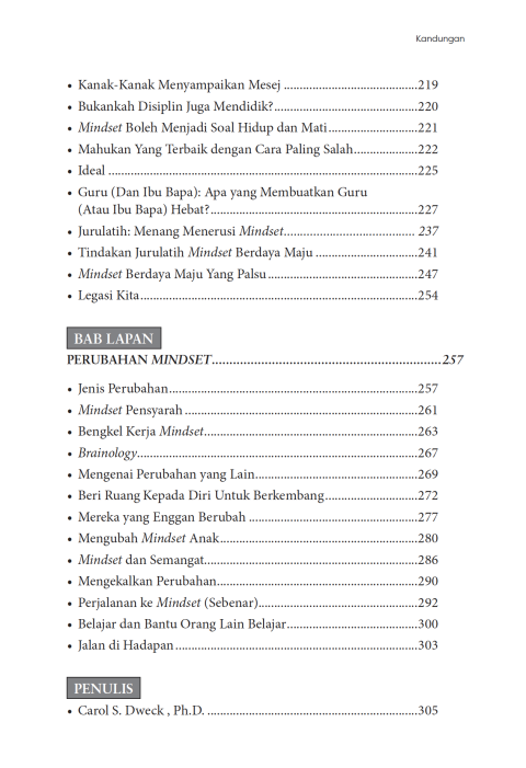 Mindset: The New Psychology of Success (Edisi BM)