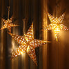 Five Pointed Star Lantern 60cm - with Light