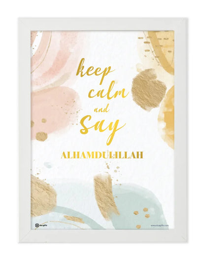 DG A4 Framed Print Art Keep Calm