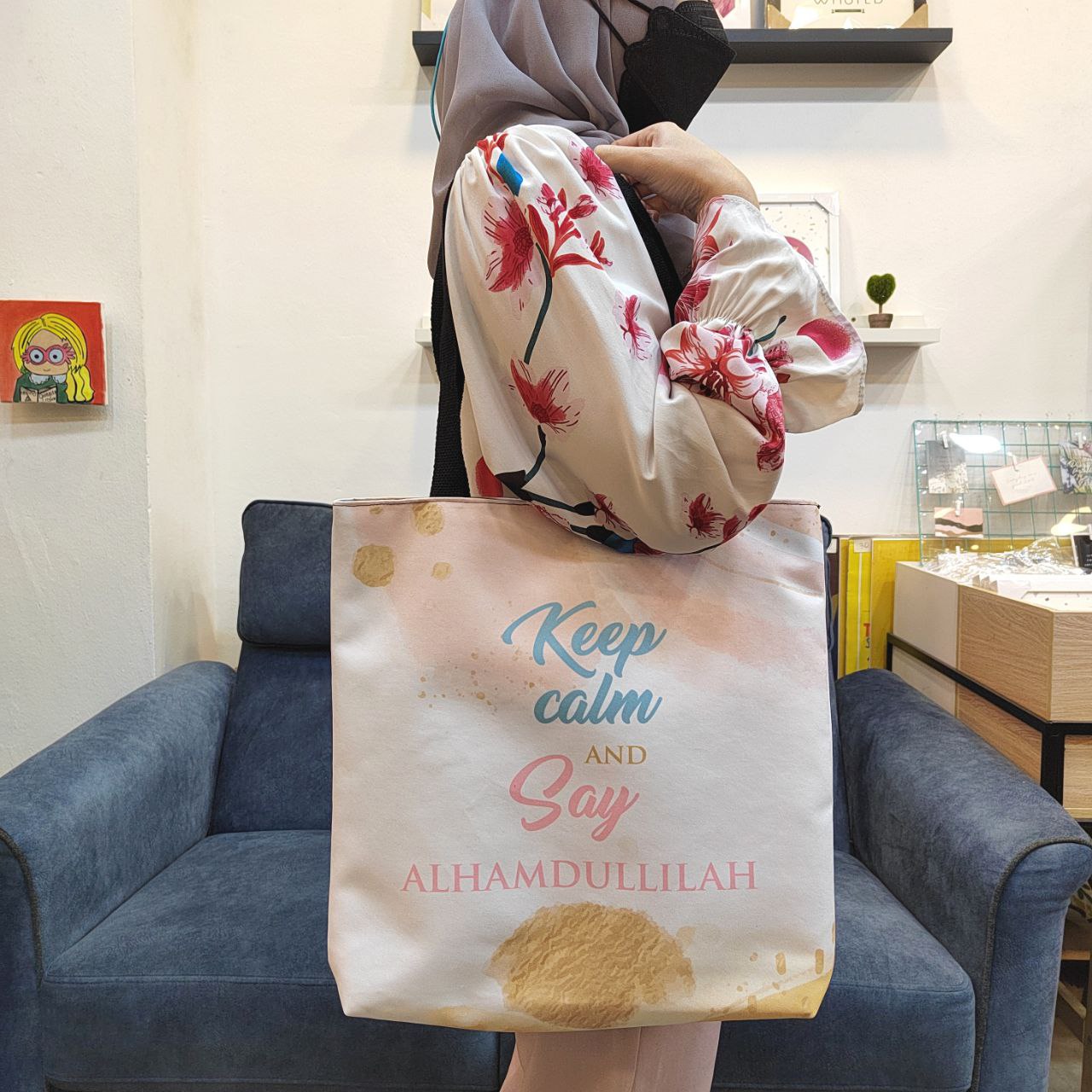 DG Totebag Keep Calm and Say Alhamdulillah