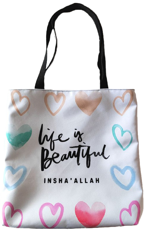 DG Totebag Life is Beautiful Insha'Allah