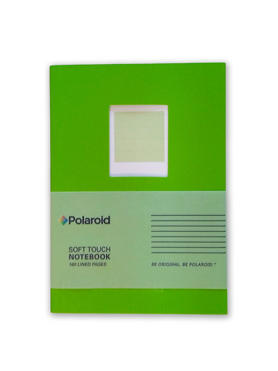 Polaroid Soft Touch Small Notebook Green
