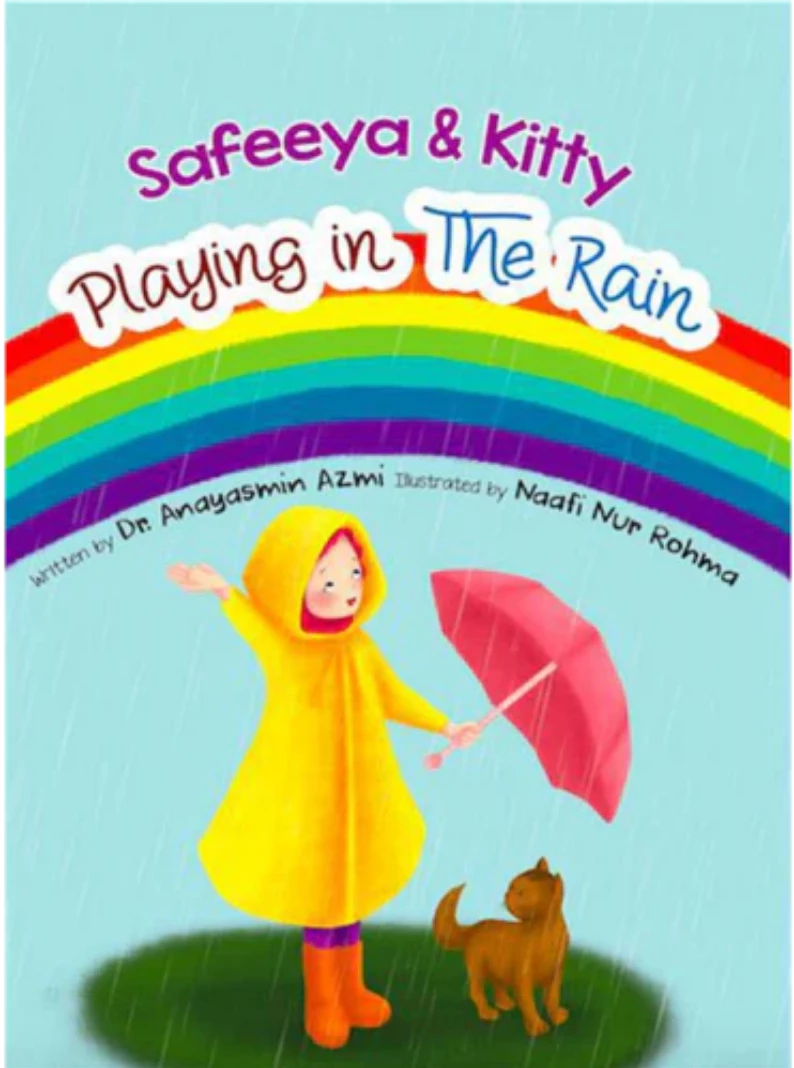 Safeeya & Kitty : Playing in the Rain