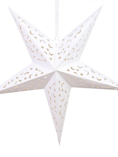 Five Pointed Star Lantern 60cm - with Light
