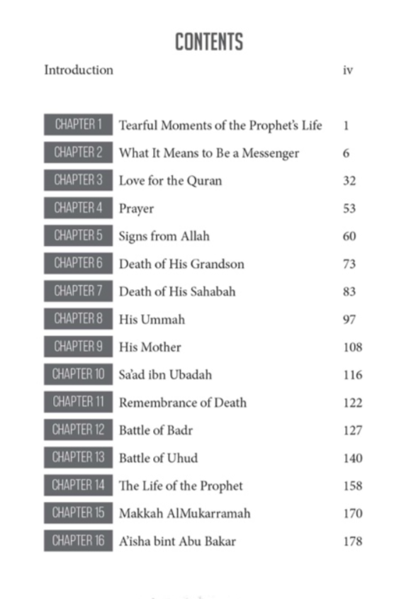 Tearful Moments of Rasulullah