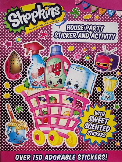 Shopkins House Party Sticker and Activity