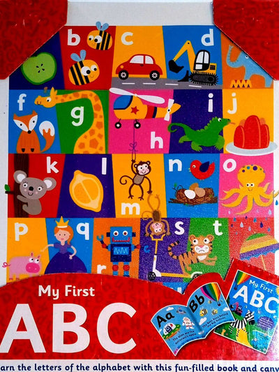 My First Abc: Book & Canvas