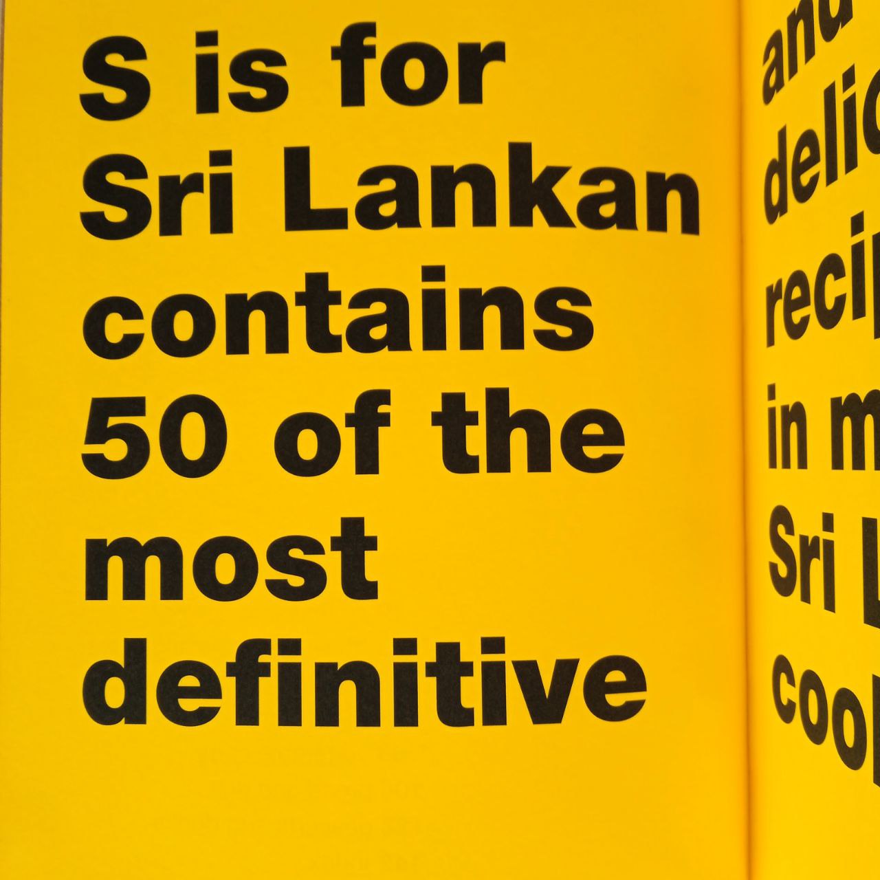 S Is For Sri Lankan